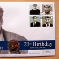 2003 Prince William 21st Birthday 5 Pounds Coin Cover - First Day Cover