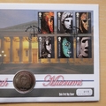 2003 British Museum Gibraltar 1 Crown Coin Cover - First Day Cover Mercury