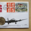 1999 Berlin Airlift 50th Anniversary Medal Cover - First Day Cover by Mercury Covers