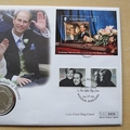 1999 Royal Wedding Prince Edward & Sophie Silver 5 Pounds Coin Cover - First Day Cover Mercury