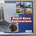 2001 Centenary of Royal Navy Submarines 5 Crowns Coin Cover - First Day Cover by Mercury