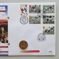 1996 England Football World Cup Winners 30th Anniversary 2 Pounds Coin Cover - First Day Cover