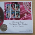 2000 The Queen Mother Lady of the Century Guernsey Silver 50p Pence Coin Cover - First Day Cover by Mercury