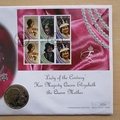 2000 The Queen Mother Lady of the Century Guernsey 5 Pounds Coin Cover - First Day Cover by Mercury
