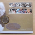 2000 The Queen Mother Women of the Century Isle of Man 1 Crown Coin Cover - First Day Cover by Mercury