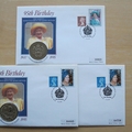 1995 95th Birthday The Queen Mother Coin Covers Set - UK First Day Covers