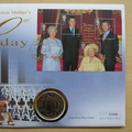 2000 The Queen Mother 100th Birthday 5 Pounds Coin Cover - First Day Cover by Mercury