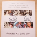 2000 Celebrating 100 Years The Queen Mother 1 Crown Coin Cover - Isle of Man First Day Cover
