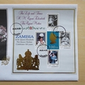 2000 The Queen Mother 100th Birthday 4000 Kwacha Silver Coin Cover - Zambia First Day Cover
