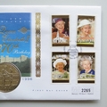 1996 Queen Elizabeth II 70th Birthday 50p Pence Coin Cover - Ascension Island First Day Covers