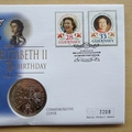 1996 Queen Elizabeth II 70th Birthday Guernsey & Alderney Coin Cover - First Day Cover by Mercury