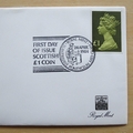 1984 Scottish New 1 Pound Coin Cover - First Day Cover  Royal Mint