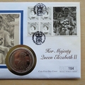 1996 Queen Elizabeth II 70th Birthday 1 Crown Coin Cover - Gibraltar First Day Cover by Mercury
