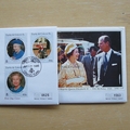 1996 Queen Elizabeth II 70th Birthday 5 Dollars Coin Covers Set - Turks & Caicos First Day Covers