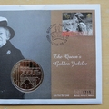 2002 The Queen's Golden Jubilee 1 Dollar Coin Cover - Gibraltar First Day Cover by Mercury