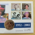 2002 The Queen's Golden Jubilee 50p Pence Coin Cover - Cayman Islands First Day Cover by Mercury