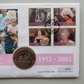 2002 The Queen's Golden Jubilee 50p Pence Coin Cover - British Virgin Islands First Day Cover