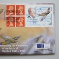 1995 RJ Mitchell Birth Centenary Designer of Spitfire Medal Cover - First Day Cover - Royal Mint