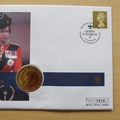 2002 The Queen's Golden Jubilee One Penny Coin Cover - UK First Day Cover by Mercury