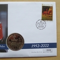 2002 The Queen's Golden Jubilee 1 Crown Coin Cover - Isle of Man First Day Cover by Mercury