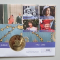 2002 The Golden Jubilee 50p Pence Coin Cover - Niuafo'ou First Day Cover by Mercury