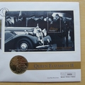 2002 The Queen's Golden Jubilee 5 Pounds Coin Cover - Alderney First Day Cover by Mercury