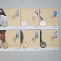 2002 The Queen's Golden Jubilee Coin Covers Set - Guernsey First Day Covers Westminster