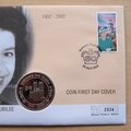 2002 The Queen's 50 Years Golden Jubilee 50p Pence Coin Cover - Guernsey First Day Cover by Mercury
