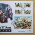 1996 Isle of Man TT Race 90th Anniversary 1 Crown Coin Cover - IOM First Day Cover by Mercury