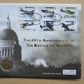 2000 Battle of Britain 60th Anniversary 50p Pence Coin Cover - Guernsey First Day Cover by Mercury