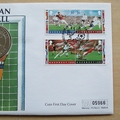 1996 European Football 5 Pounds Coin Cover - Guernsey First Day Cover by Mercury