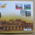 1997 Guernsey Island Treasures Castle Cornet 5 Pounds Coin Cover - First Day Cover by Mercury