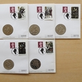 1995 The Return of Sherlock Holmes 1 Crown Coin Cover Set -  First Day Covers by Mercury