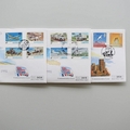 1995 Nations United For Peace Coin Cover Set - First Day Covers United Nations Barbados Liberia