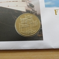 2001 Flags and Ensigns 5 Pounds Coin Cover - UK First Day Cover