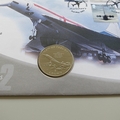 2002 Airliners 1 Crown Coin Cover - Westminster Collection UK First Day Covers