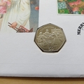 1998 Christmas 1998 Isle of Man 50p Pence Coin Cover - UK First Day Cover