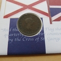 2001 200th Anniversary of the United Kingdom Britannia 1/2 Penny Coin Cover - UK First Day Cover