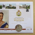 2017 House of Windsor Centenary Silver 5 Pounds Coin Cover - UK First Day Cover