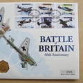 2000 Battle of Britain 60th Anniversary 22ct Gold 50p Coin Cover - Guernsey First Day Cover