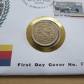 1992 Nigel Mansell Formula 1 2 Pounds Coin Cover - Isle of Man First Day Cover