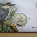 1993 Australia's Kookaburra 1oz Fine Silver One Dollar Coin Cover - Australia First Day Cover