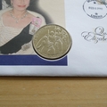 2002 Queen Elizabeth II Golden Jubilee 5 Pounds Coin Cover - Liberia First Day Cover