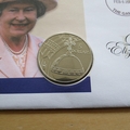 2002 Queen Elizabeth II Golden Jubilee 5 Dollars Coin Cover - The Gambia First Day Cover