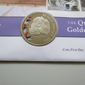 2002 The Queen's Golden Jubilee 50p Coin Cover - Belize First Day Covers