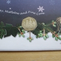2002 Christmas 2002 Isle of Man 50p Pence Coin Cover - UK First Day Cover