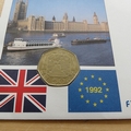 1992 British Presidency of Europe 50p Coin Cover - UK First Day Cover