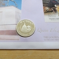 2002 Golden Jubilee Queen Elizabeth II Silver 50p Coin Cover - Dominica First Day Cover
