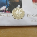 2002 The Golden Jubilee Queen Elizabeth II Silver Proof 50p Coin Cover - Lesotho First Day Cover
