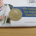 2000 The Queen Mother Centenary 5 Pounds Coin Cover - First Day Cover UK